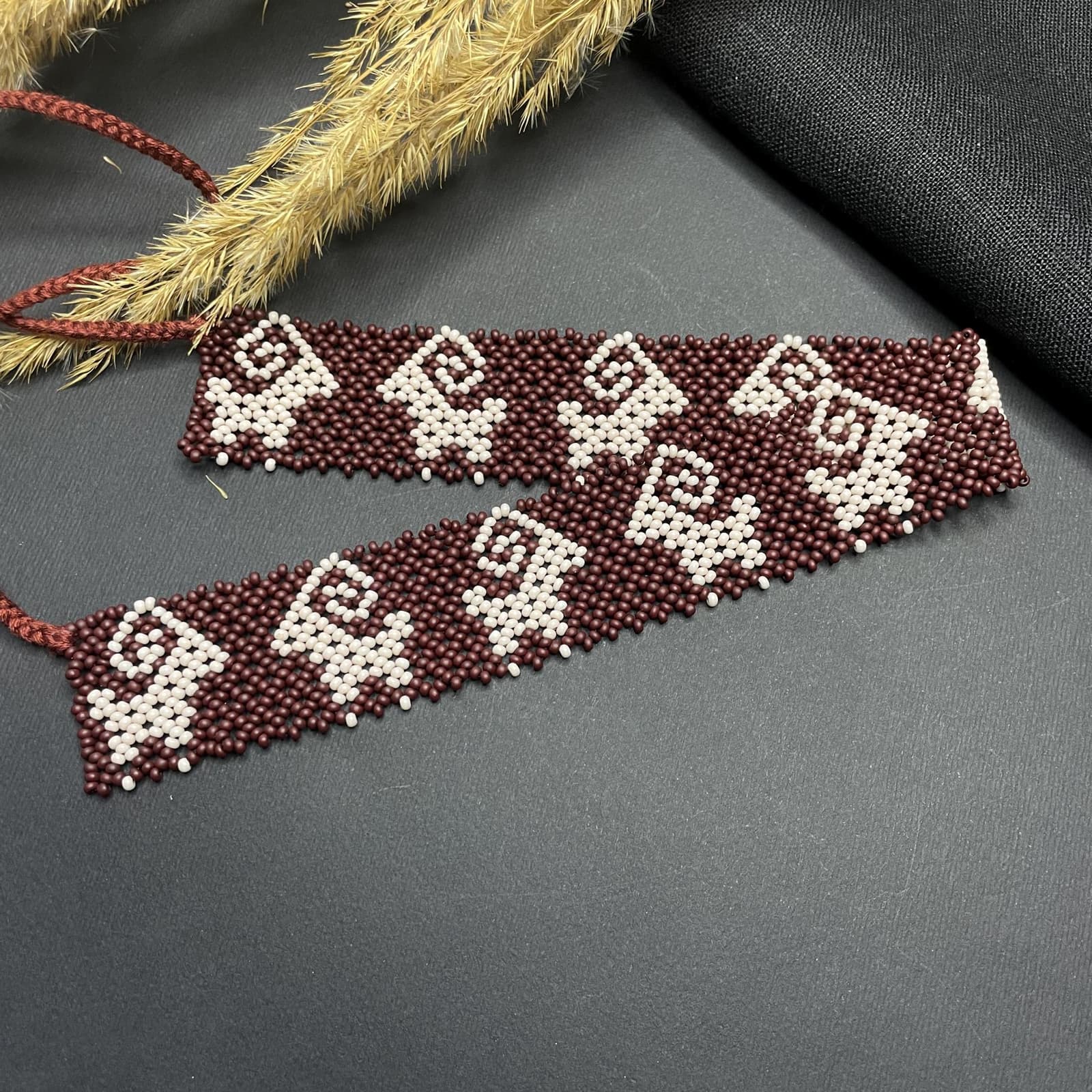 Close detail of a single woven sheep